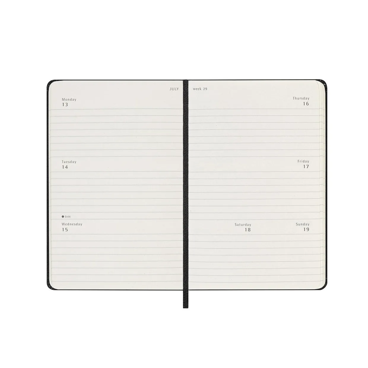 2026 Weekly Horizontal Hard Cover Diary Pocket
