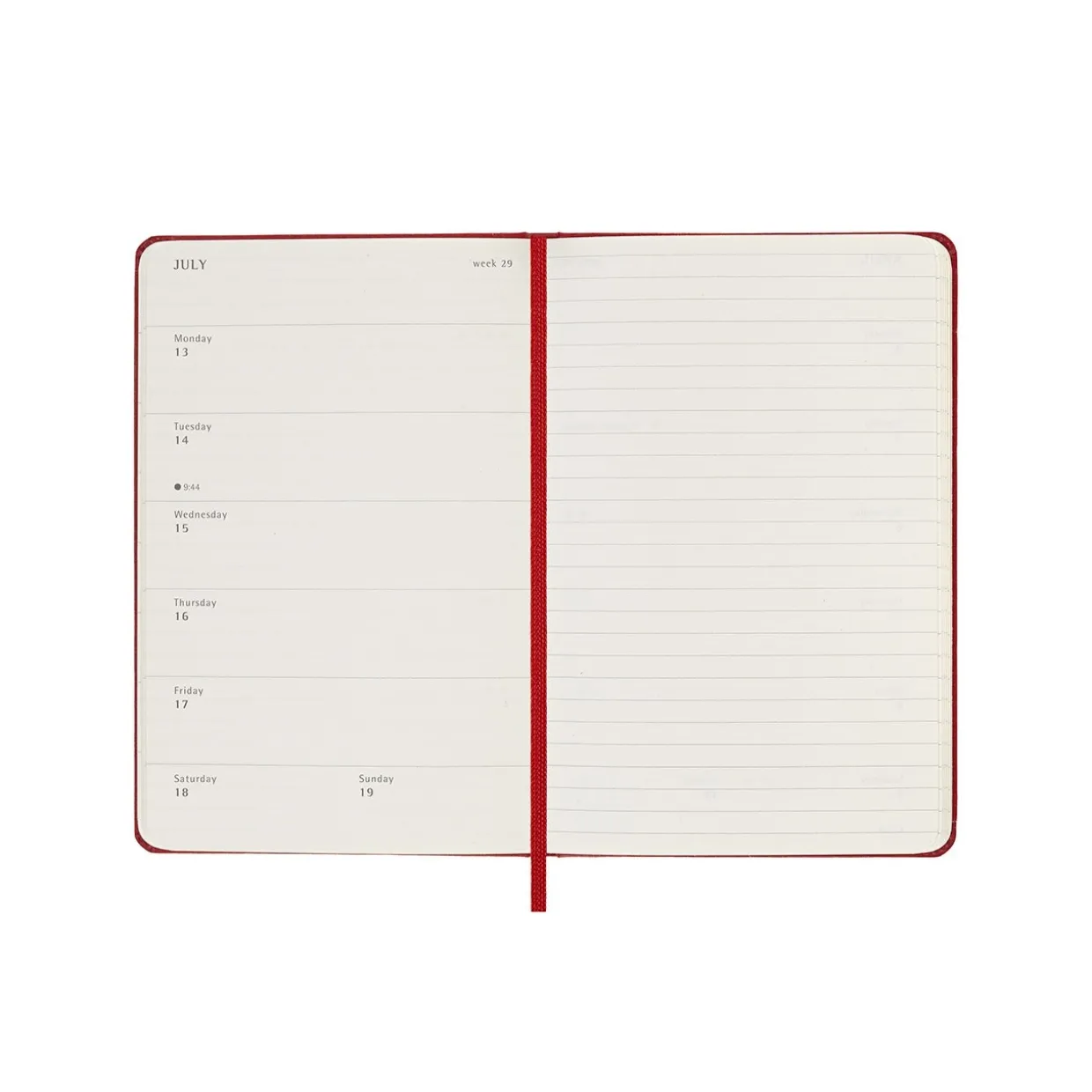 2026 Weekly Notebook Diary Hard Cover Pocket