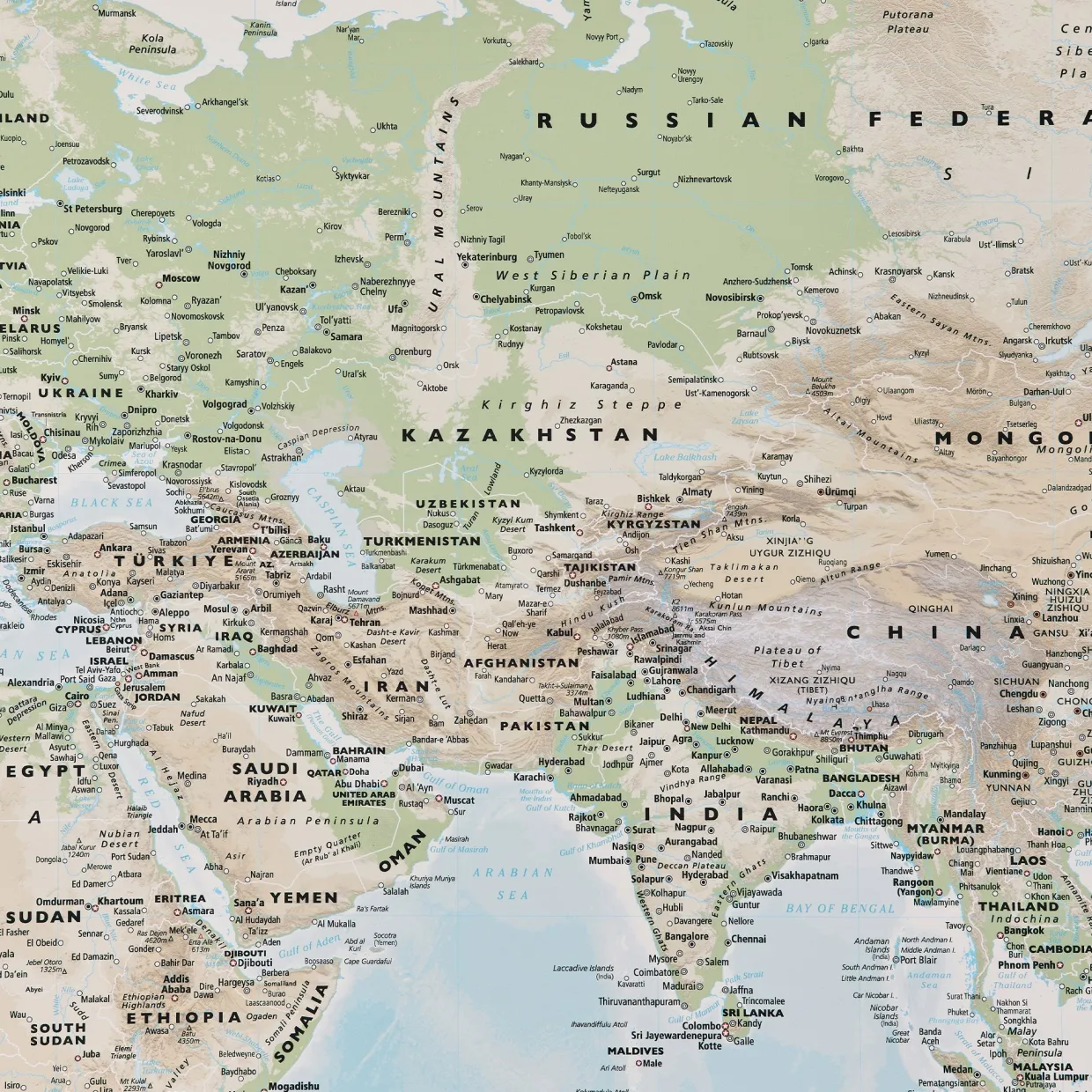 World Map Canvas