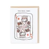 Your Rule Dad Playing Card Greeting Card