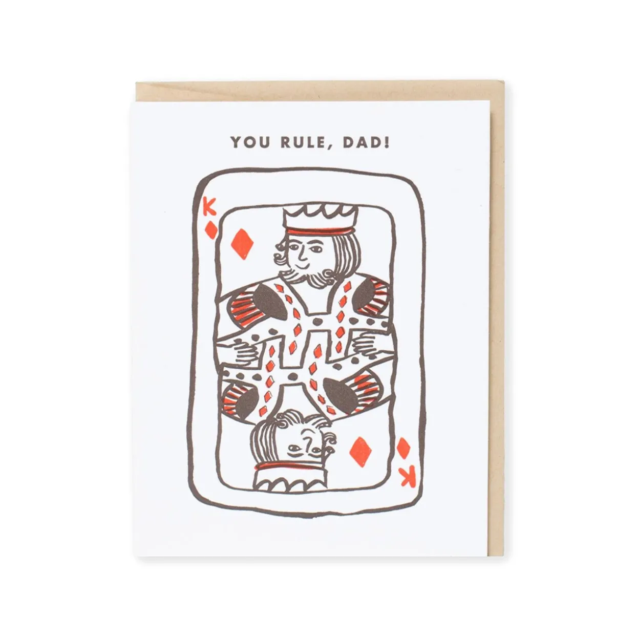 Your Rule Dad Playing Card Greeting Card